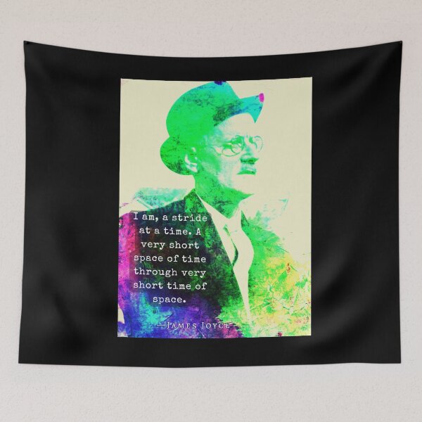 Item preview, James Joyce portrait and quote: I am, a stride at a time... designed and sold by artbleed.