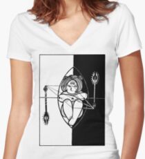 Optics Women's Fitted V-Neck T-Shirt