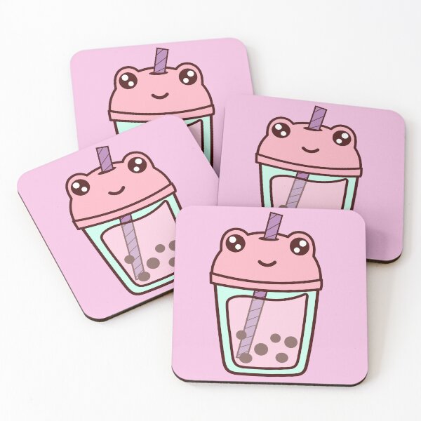 Item preview, Boba Frog Pink designed and sold by SunMoonMilk.