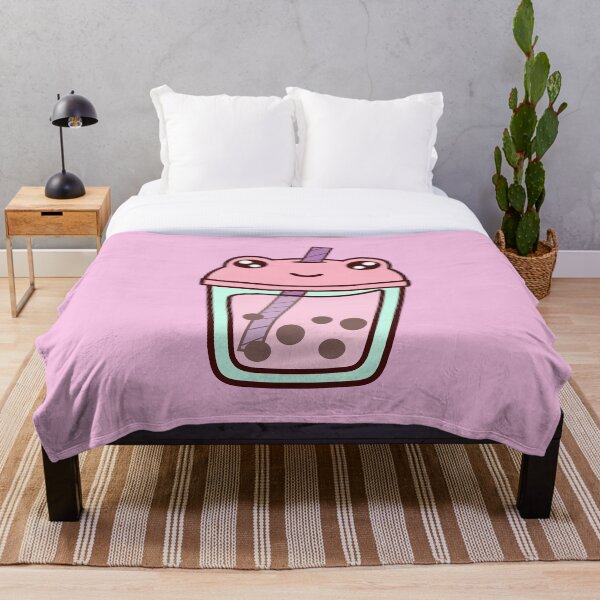 Item preview, Boba Frog Pink designed and sold by SunMoonMilk.