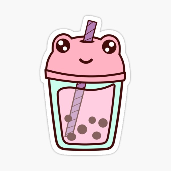 Froggy Bubble Tea Stickers – KyariKreations