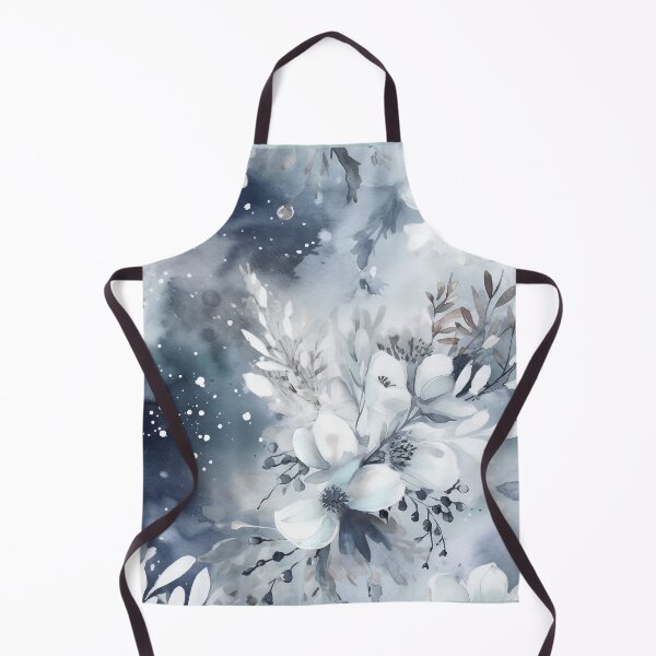 Item preview, Midwinter's Dream var. 2: Ethereal Floral Winter Scene in Moonlight and Snow designed and sold by stateofhuman.