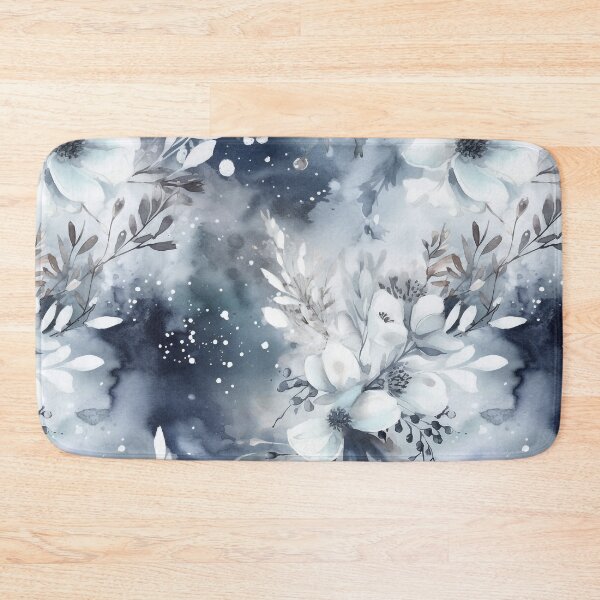 Item preview, Midwinter's Dream var. 2: Ethereal Floral Winter Scene in Moonlight and Snow  designed and sold by stateofhuman.
