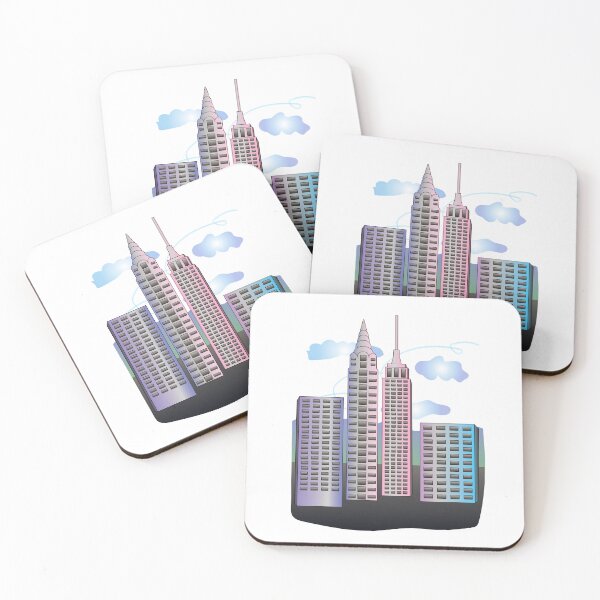 Item preview, Pastel Cityscape Scene designed and sold by Printable-Cutie.