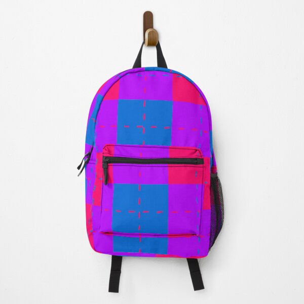 Item preview, Bi Flag Checkerboard with stitch pattern designed and sold by Ragpamuffin.