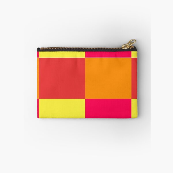 Item preview, FUNKY COLOR BLOCK PATTERN RED ORANGE YELLOW AND HOT PINK designed and sold by rebelbelle.