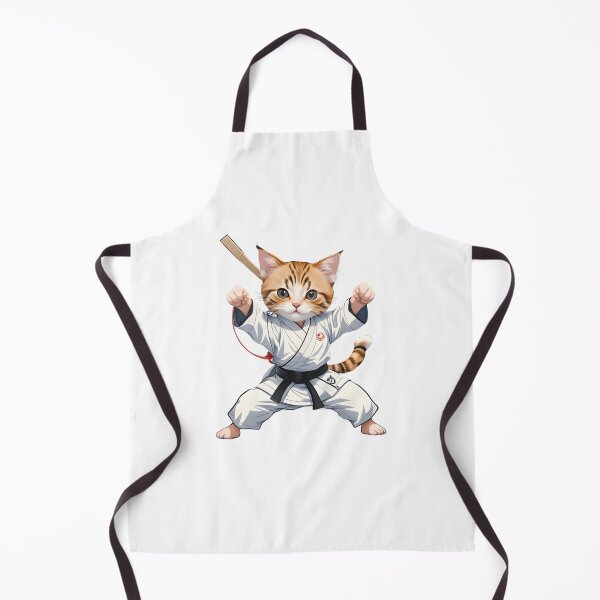Item preview, Gato con kimono de kárate designed and sold by uil-dom-back.