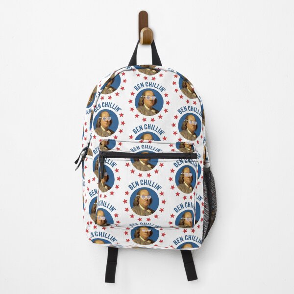 Artikelvorschau, Ben Chillin': Retro-Ben Franklin mit patriotischer Sonnenbrille zum 4. Juli entworfen und verkauft von hadleyfoo.