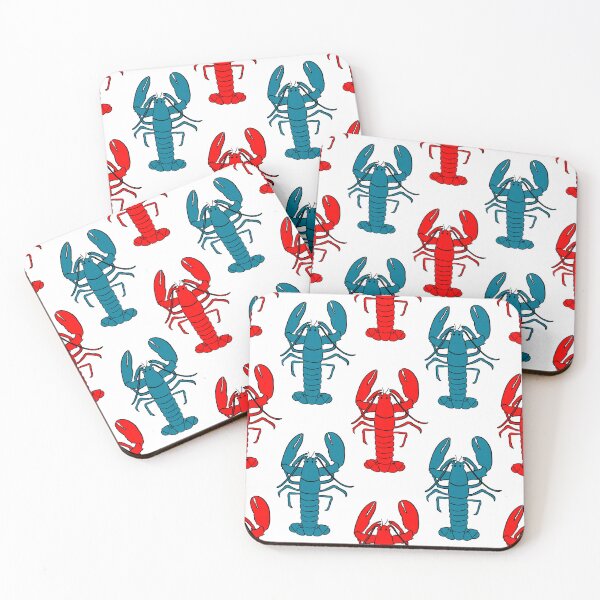 Item preview, Red, White and Blue Lobster Pattern designed and sold by Quick Brown Fox Canada.