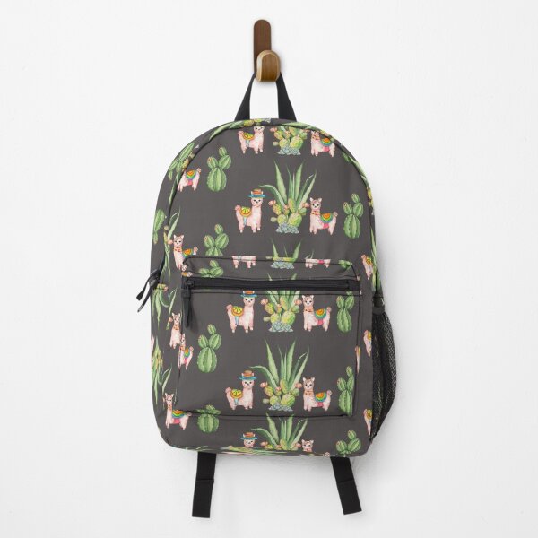Item preview, Llamas, green cactuses, watercolor desert flowers designed and sold by InaDim.