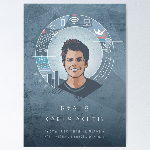 Item preview, Beato Carlo Acutis Illustration designed and sold by Bernardo Ramonfaur.