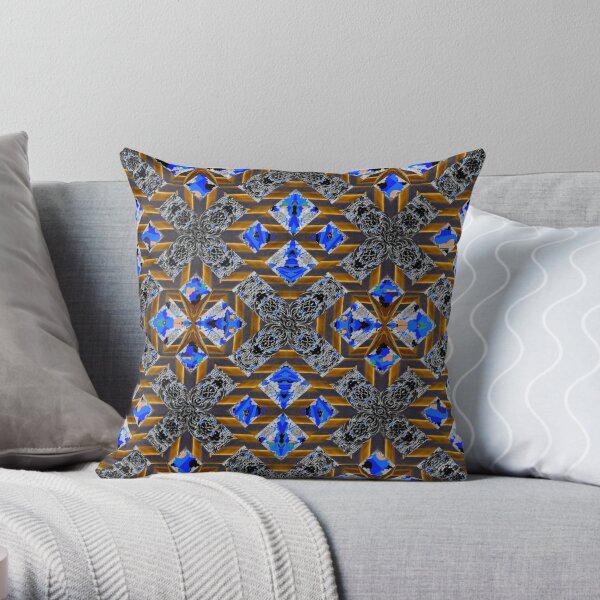 pattern, design, tracery, weave Throw Pillow