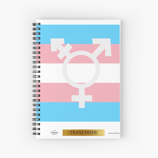 Trans-Pride LGBT Pride Flag Spiral Notebook