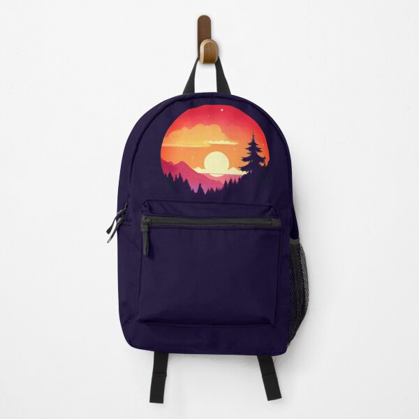 Item preview, Orange sunset cute circle pine forest sunset view  designed and sold by Yaragold.