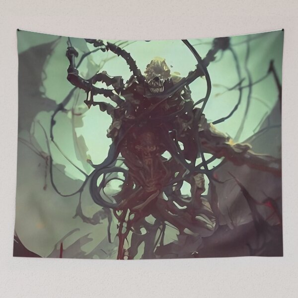 Item preview, Art series based on japanese mythology creatures #4 Gashadokuro designed and sold by NabyryusArt.