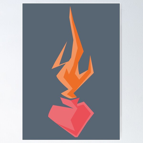 Item preview, St Augustine's heart illustration designed and sold by Bernardo Ramonfaur.