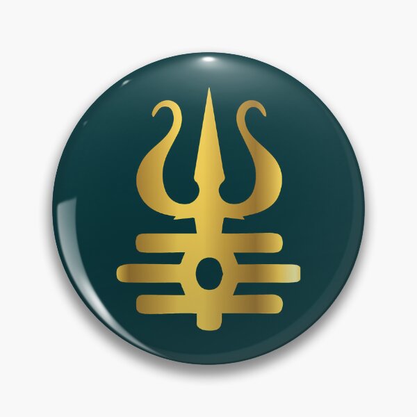 Item preview, Lord shiva golden trishul designer artwork designed and sold by maiamiJonhson.