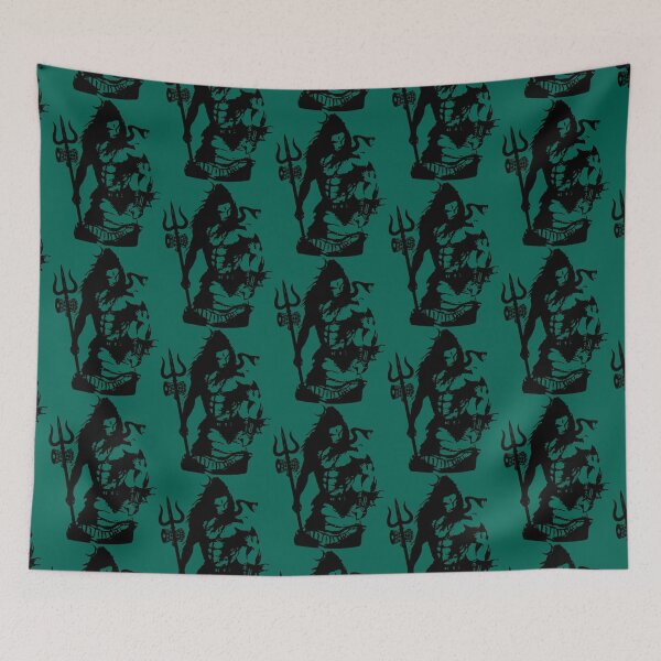 Item preview, Lord Shiva Art Angry Trishul Maha Shivratri Hinduism designed and sold by maiamiJonhson.