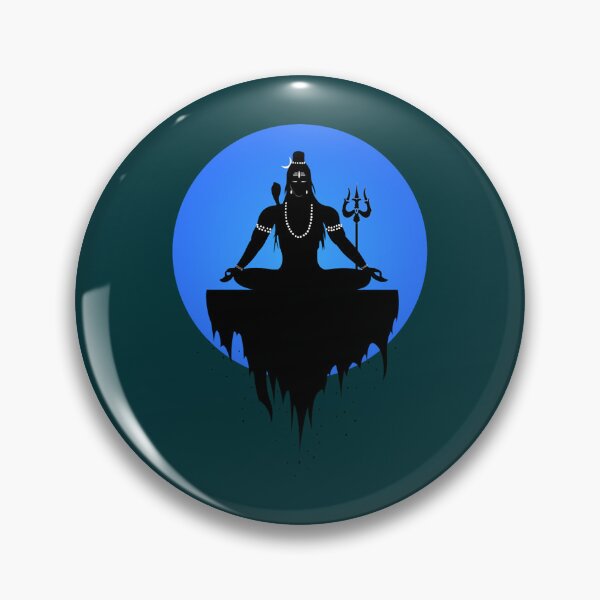 Artikelvorschau, Lord Shiva meditiert Vektorgrafik Trishul entworfen und verkauft von maiamiJonhson.