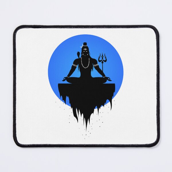 Item preview, Lord Shiva Meditaing Vector art Trishul designed and sold by maiamiJonhson.