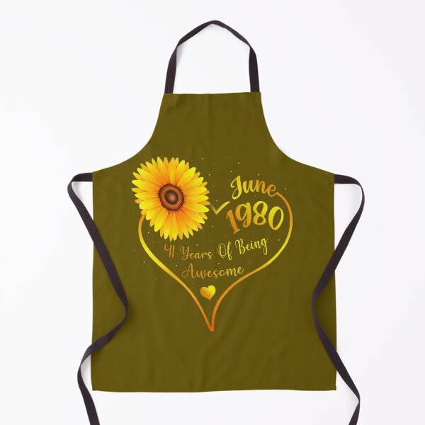 Item preview, June 41th Birthday Tee 1980, Sunflower designed and sold by svbrmuxcb23.