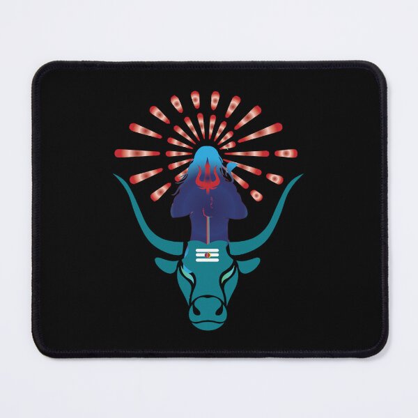 Item preview, lord shiva with his bull and trishul  designed and sold by maiamiJonhson.