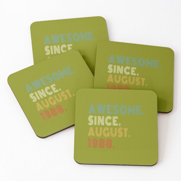 Item preview, 33rd Birthday 	 33 Years Old Awesome Since August 1988 	 DM40205	 designed and sold by xtbfgzaihj9.
