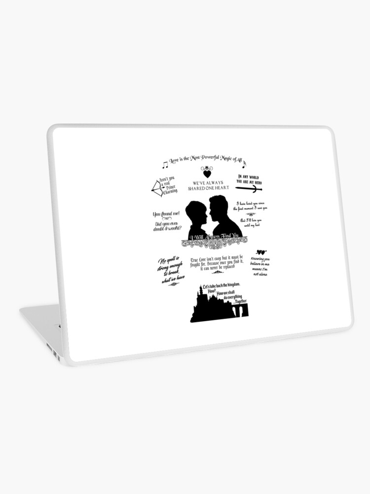Skin Adhesive D Ordinateur Blanche Neige Et Prince Charmant Citations Iconiques Silhouette Design Par Mpalusodesigns Redbubble
