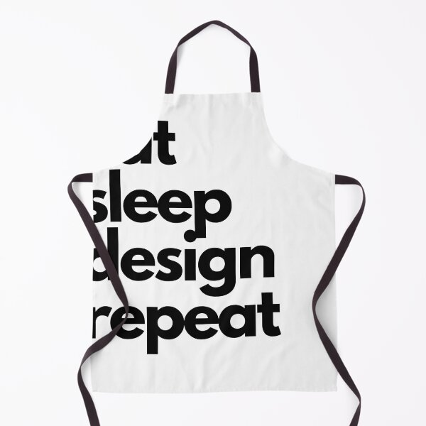 Item preview, eat sleep design repeat designed and sold by OvertimeProject.
