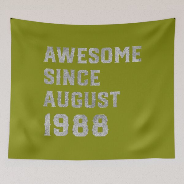 Item preview, 33rd Birthday 	 33 Years Old Awesome Since August 1988 	 DM63624	 designed and sold by xtbfgzaihj9.