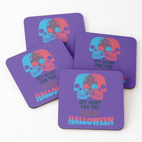 Item preview, Get Ready For The SPOOKY Halloween - Skull Duotone	 designed and sold by hiixnbqhlzh46.
