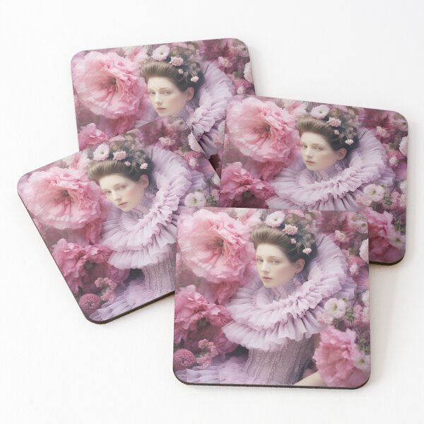 Item preview, Lady Hollyhock - June 23 Birthday Bloom designed and sold by ZenEverAI.