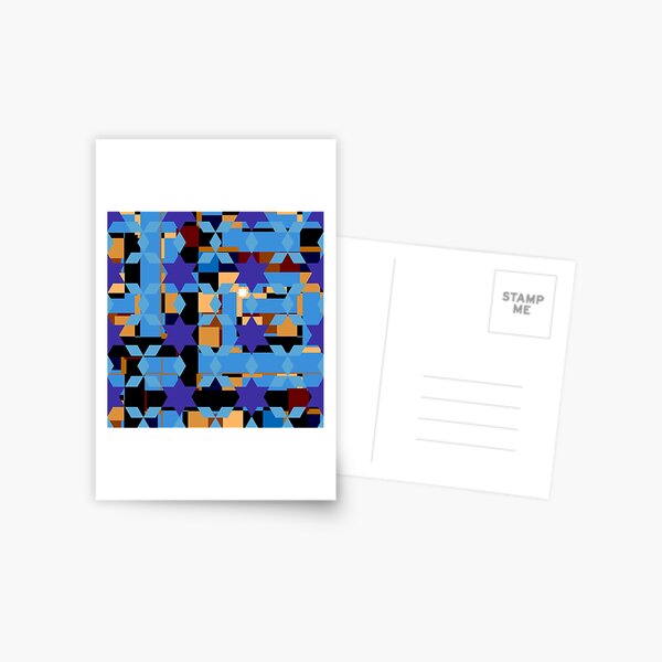 pattern, design, tracery, weave Postcard