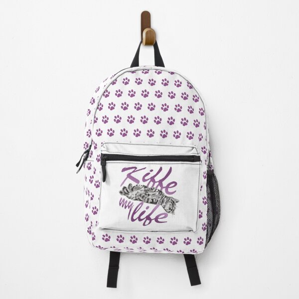 Item preview, Sleeping kitten, Kiffe my life 2 - graphite version, purple text designed and sold by SylvieG18.