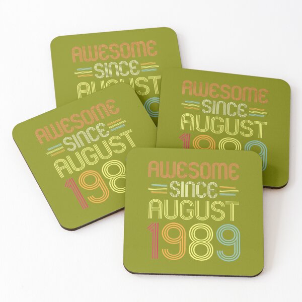 Item preview, 33rd Birthday 	 Awesome Since August 1989 33 Years Old 	 DM71180	 designed and sold by xtbfgzaihj9.