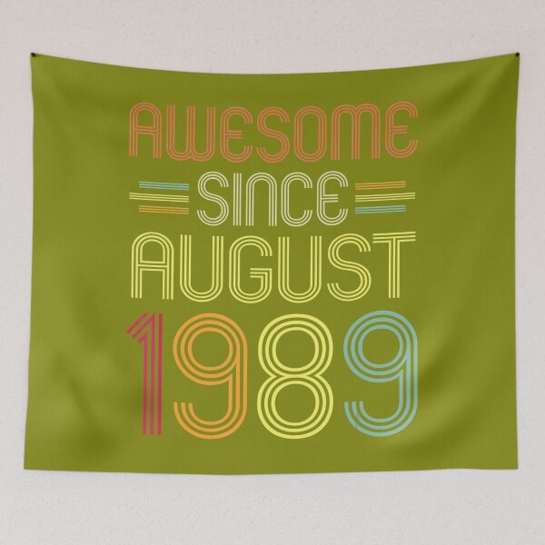 Item preview, 33rd Birthday 	 Awesome Since August 1989 33 Years Old 	 DM71180	 designed and sold by xtbfgzaihj9.