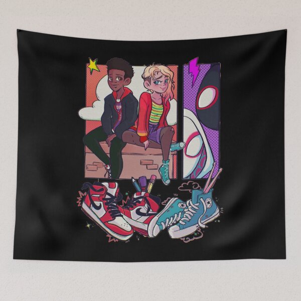 Item preview, Miles and Gwen from Across The Spider Verse designed and sold by KennMart.