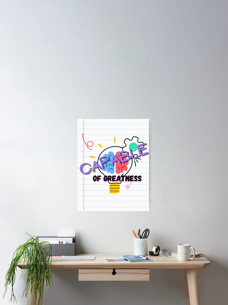Thumbnail 2 of 3, Poster, Capable in Purple designed and sold by ReeReeDesigns.