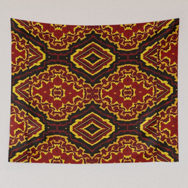 Item preview, Tribal designs with latest blocking red black yellow digital art work  designed and sold by BrandfotechArts.