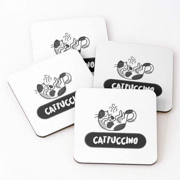 Item preview, Funny and Cute Catpuccino Kitten Coffee designed and sold by motivationalsw.