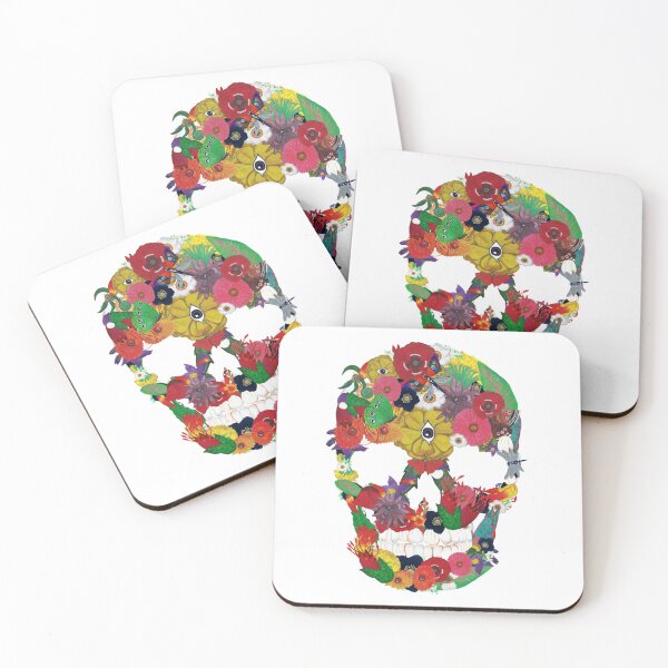 Item preview, floral skull designed and sold by AccessoryHoppi.