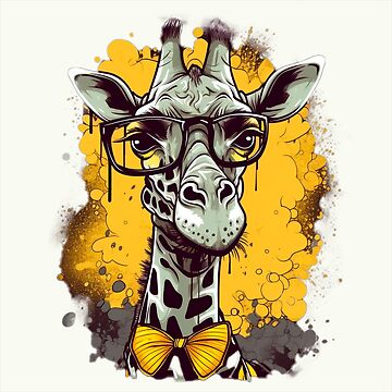 Giraffe in the graffiti Canvas Print