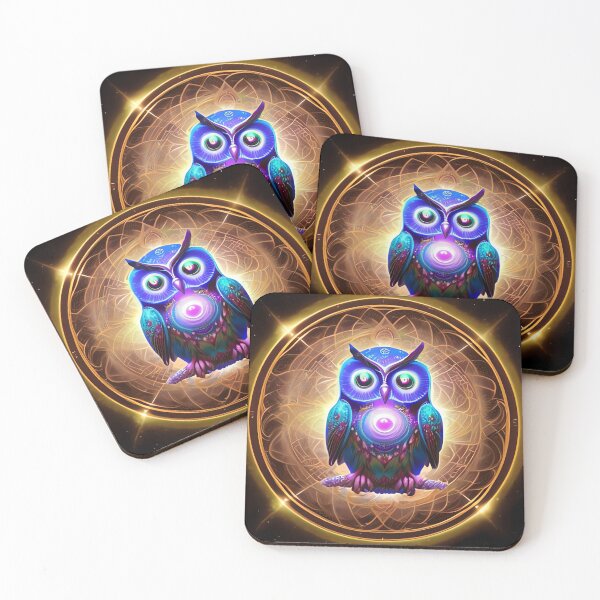 Item preview, Cosmic Owl designed and sold by WaxOnGlass.