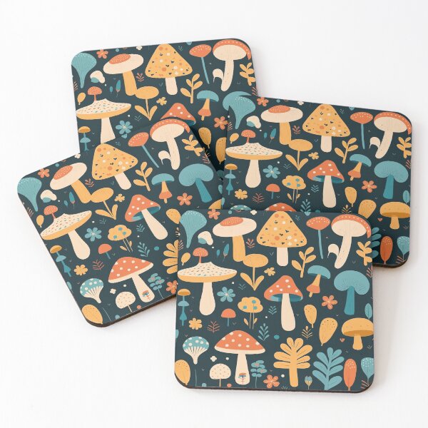 Item preview, Lovely Mushrooms Pattern designed and sold by Amir Faysal.