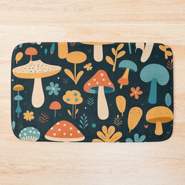 Item preview, Lovely Mushrooms Pattern designed and sold by Amir Faysal.