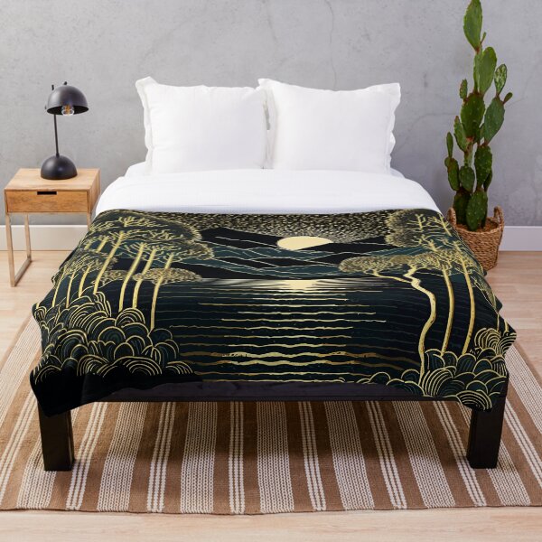 Item preview, Moon over Lake Como, vintage style designed and sold by SamJanner.