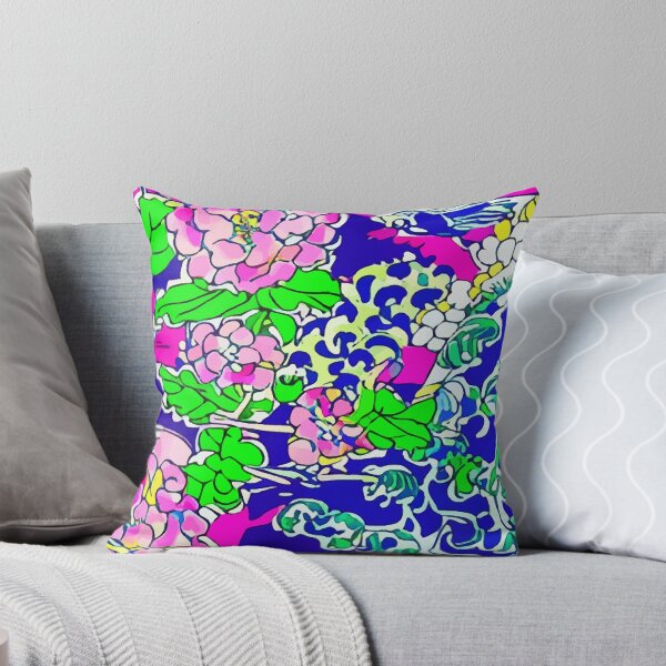 Item preview, Abstract chinoiserie with pink peonies designed and sold by SophieClimaArt.