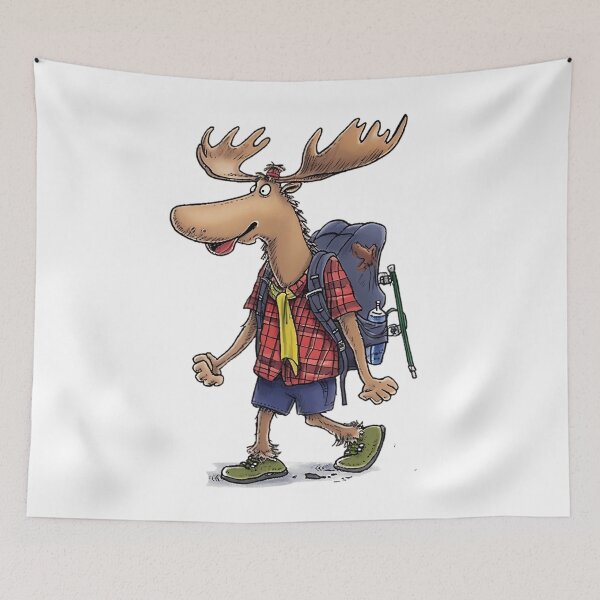 Item preview, Hiker Moose designed and sold by MTJ-Mushrooms.