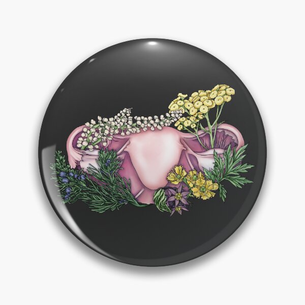 Item preview, Uterus anatomy with very special flowers and plants designed and sold by lizs-lemons.