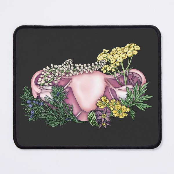 Item preview, Uterus anatomy with very special flowers and plants designed and sold by lizs-lemons.